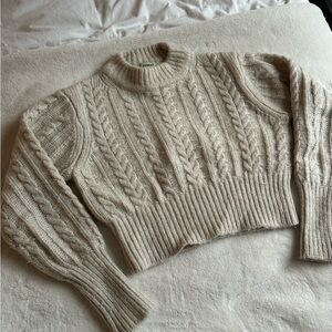 Sunday Best Cable Knit Sweater - Cream